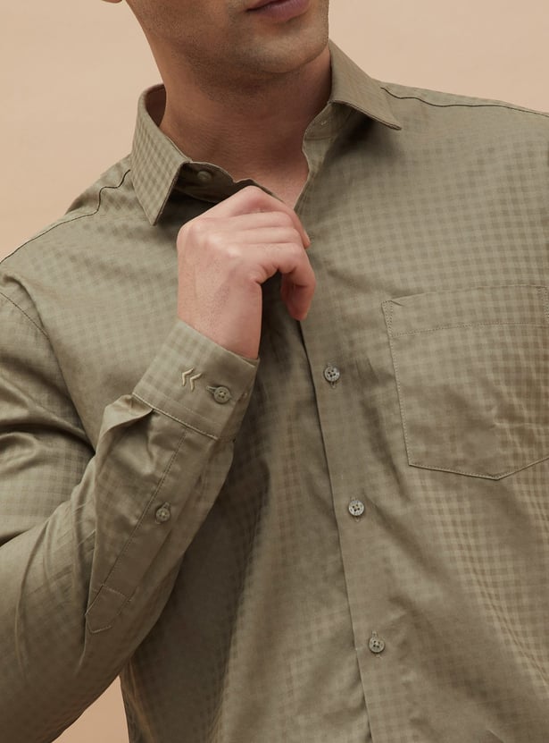CODE Checked Slim Fit Formal Shirt