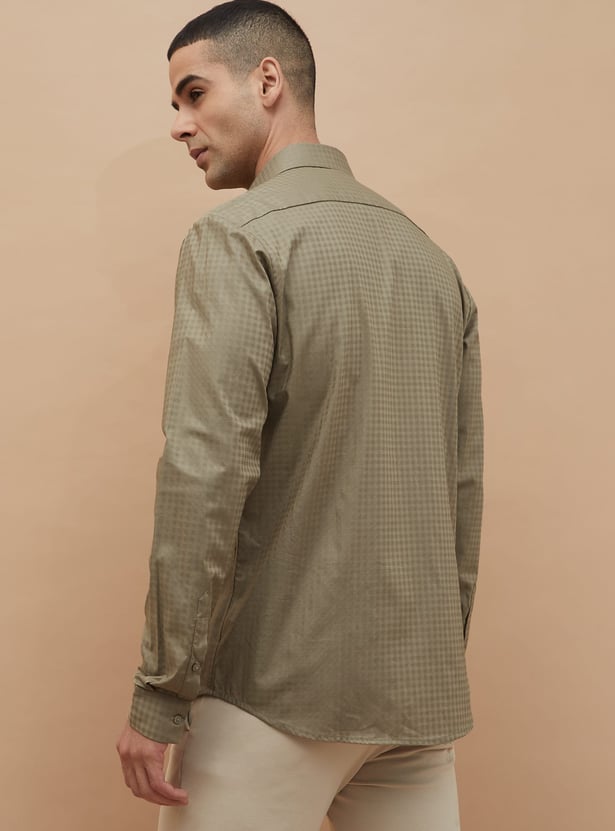 CODE Checked Slim Fit Formal Shirt