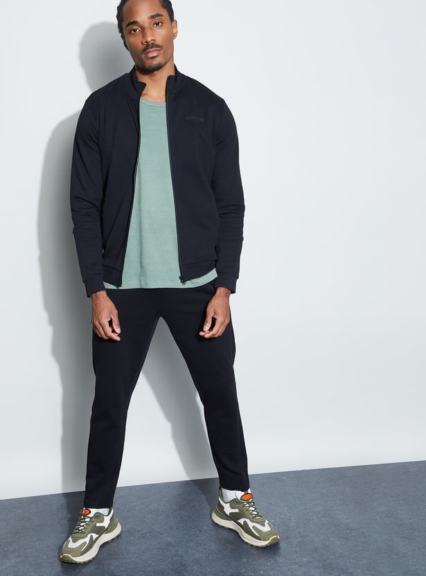 KAPPA Solid Zip-Through Sweatshirt