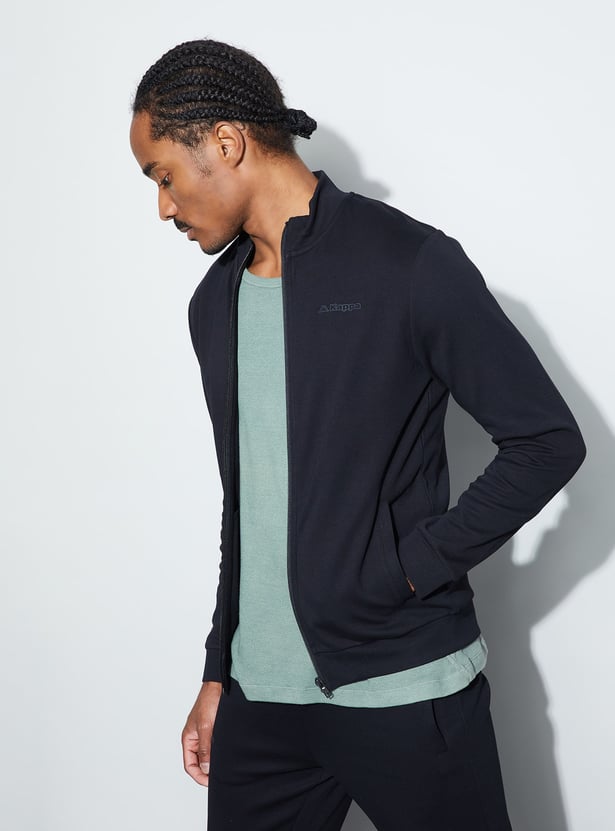KAPPA Solid Zip-Through Sweatshirt