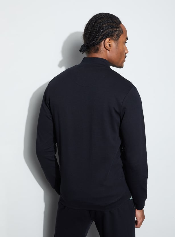 KAPPA Solid Zip-Through Sweatshirt
