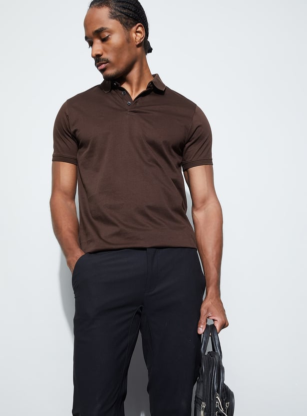 Buy CODE Solid Polo T-shirt from CODE at just INR 1499.0