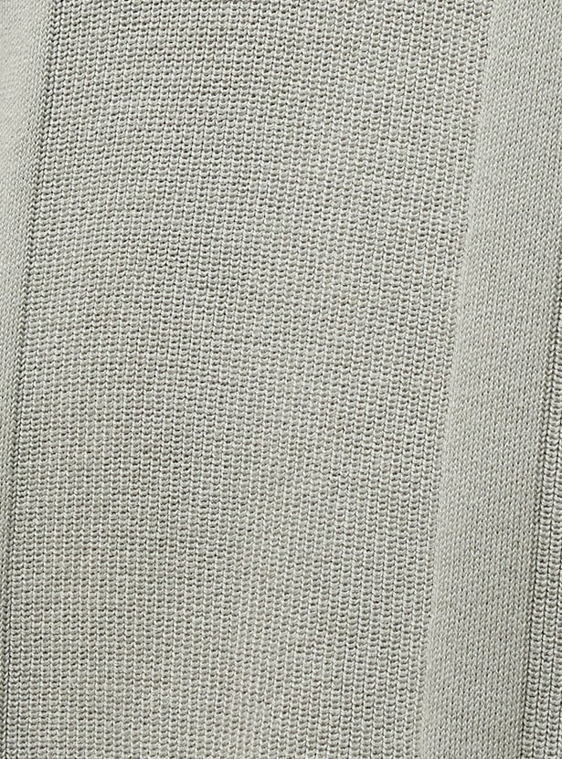 CODE Knitted Johnny Collar T-shirt