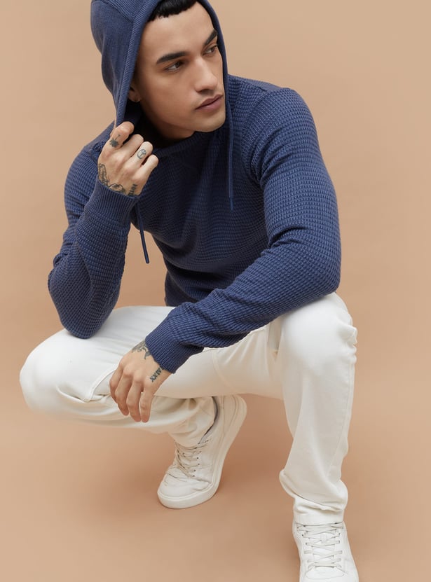 FAME FOREVER Knitted Hooded Sweater