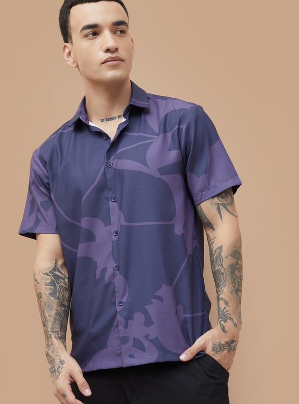 BOSSINI Abstract Print Smart Fit Shirt