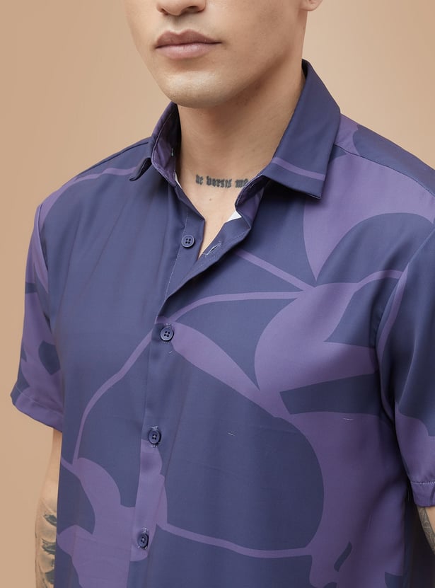 BOSSINI Abstract Print Smart Fit Shirt
