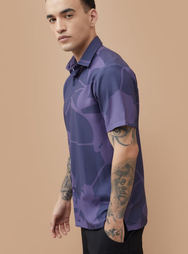 BOSSINI Abstract Print Smart Fit Shirt