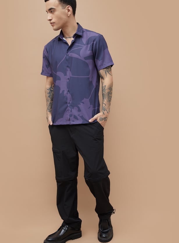 BOSSINI Abstract Print Smart Fit Shirt