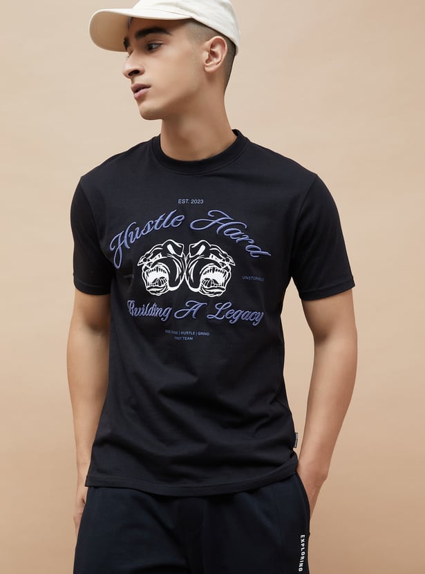 FAME FOREVER Embroidered T-shirt