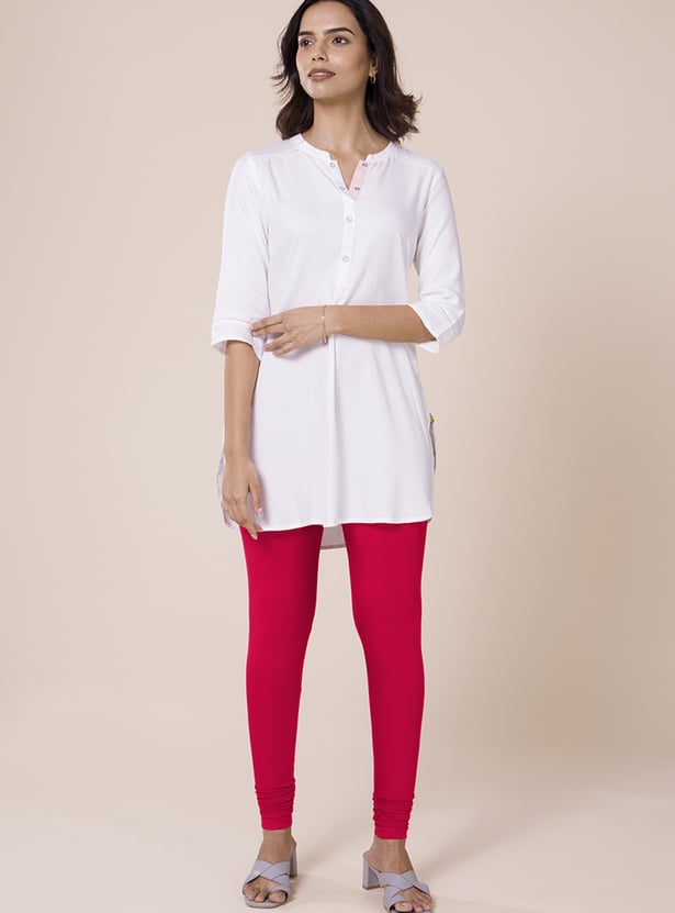 GO COLORS Solid Leggings