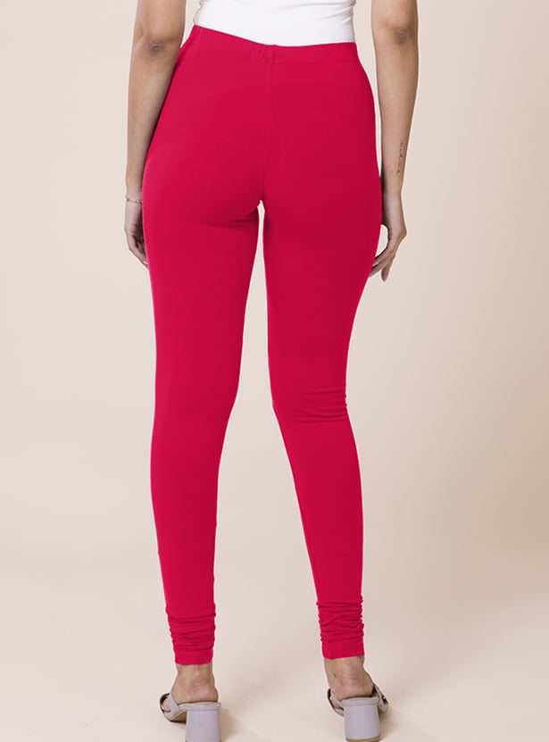 GO COLORS Solid Leggings