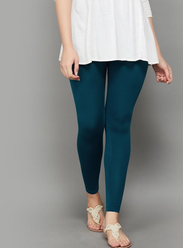 GO COLORS Solid Leggings