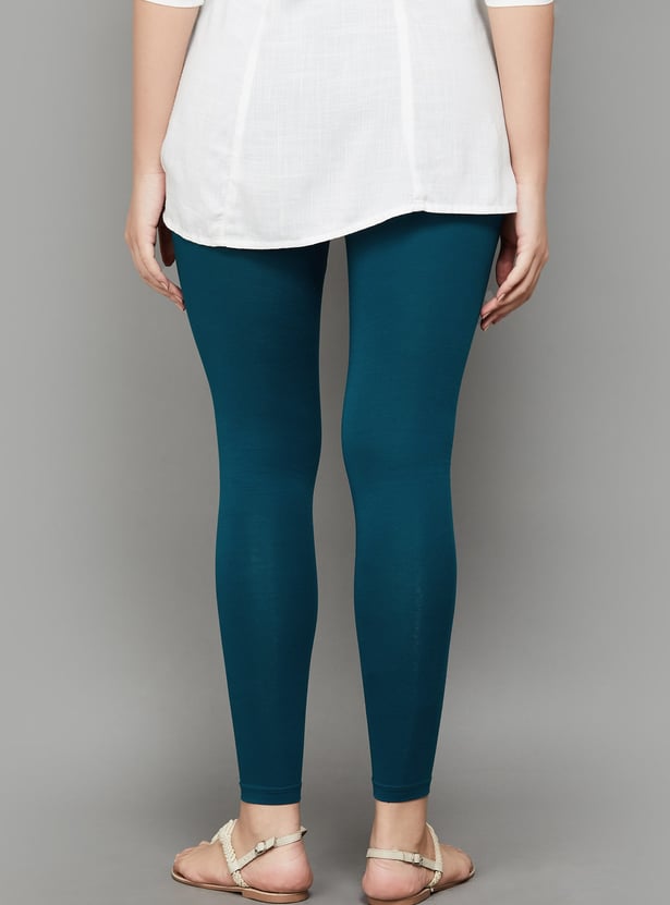 GO COLORS Solid Leggings