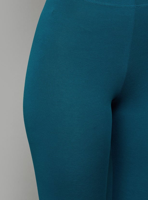 GO COLORS Solid Leggings