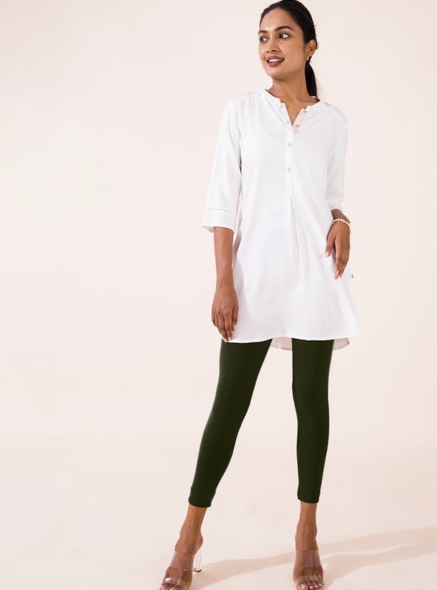 GO COLORS Solid Leggings