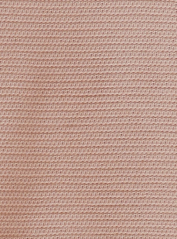 CODE UNWIND Textured Johnny Collar T-shirt