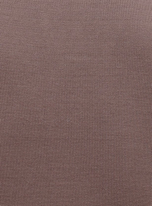 CODE Knitted Johnny Collar T-shirt