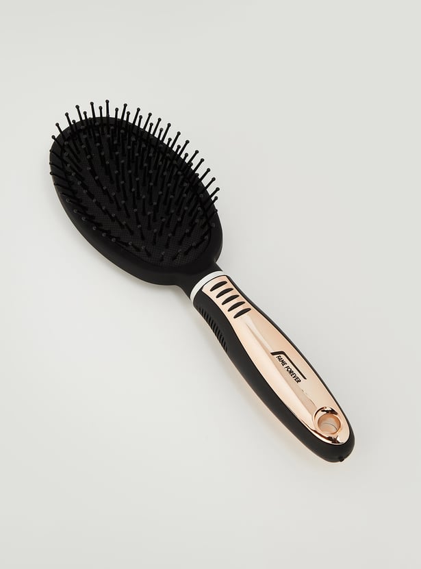 FAME FOREVER Oval Hairbrush with Metallic Handle