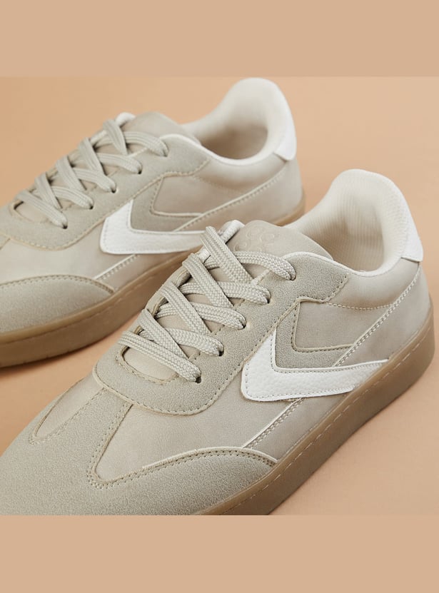 GINGER Sneakers with Contrast Ovelays