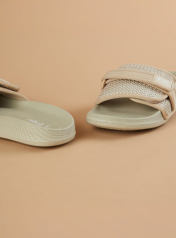 GINGER Woven Strap Velcro Sliders