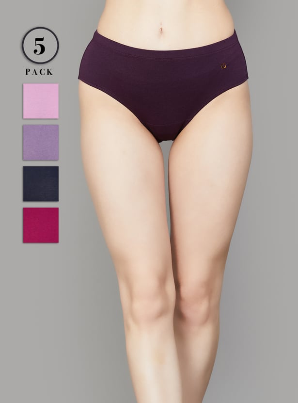 ENAMOR Assorted Hipster Panties - Pack 5