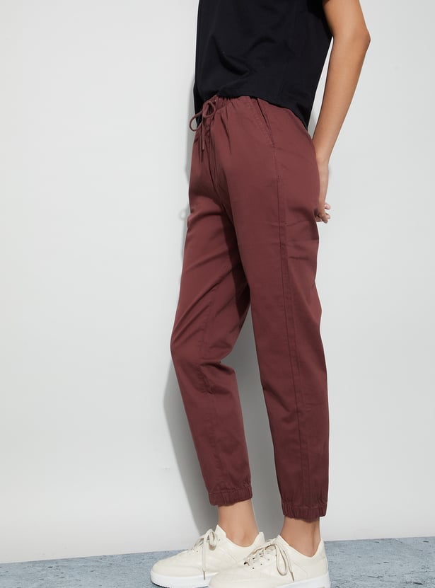 FAME FOREVER Solid Slim Fit Joggers