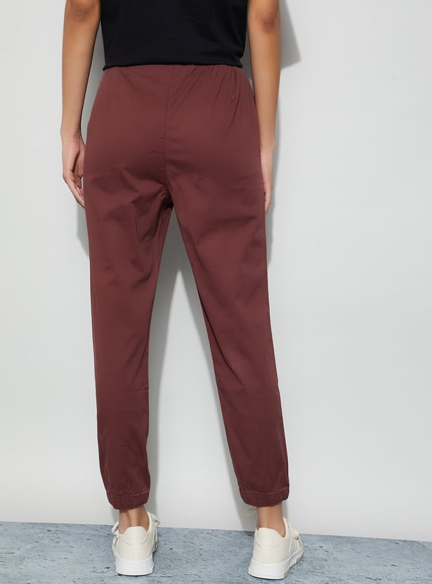 FAME FOREVER Solid Slim Fit Joggers