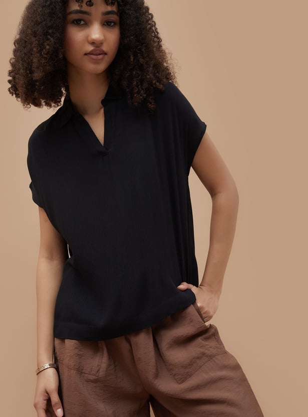 FAME FOREVER Textured Top