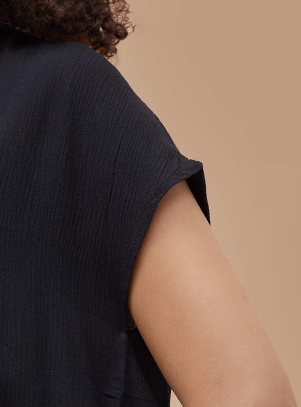 FAME FOREVER Textured Top