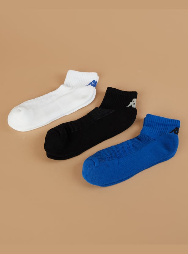 KAPPA Striped Ankle Length Sports Socks - Pack of 3
