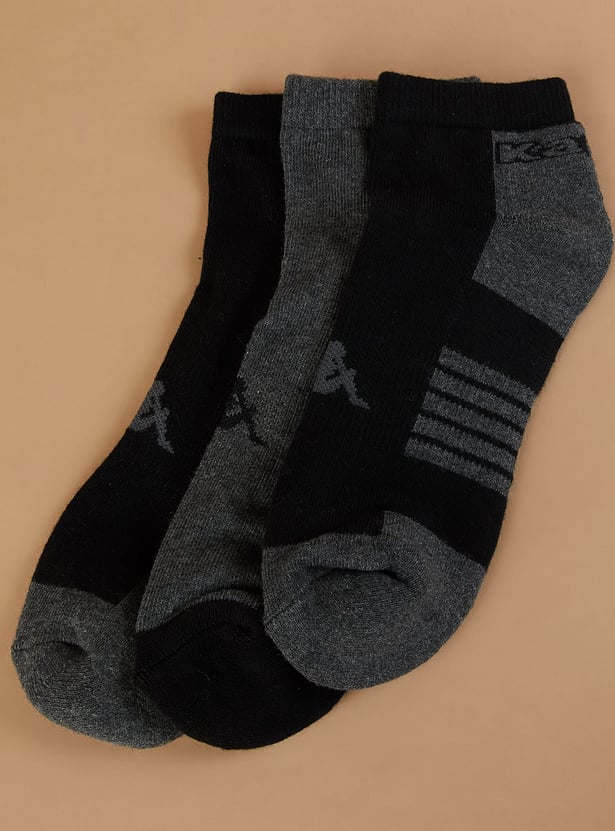 KAPPA Colourblock Ankle Length Socks - Pack of 3