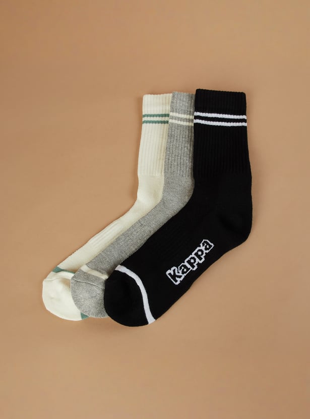 KAPPA Striped Calf Length Socks - Pack of 3