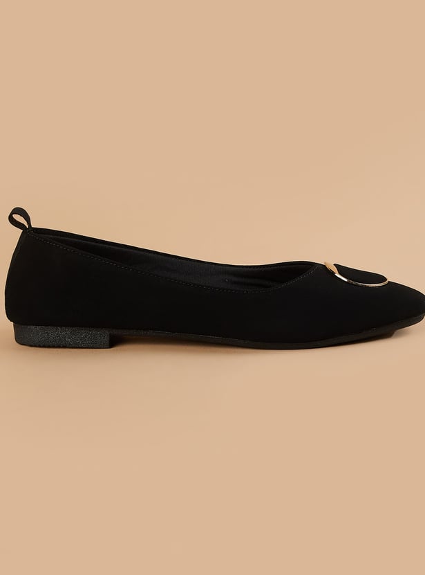 CODE Ballerinas with Metallic Accent