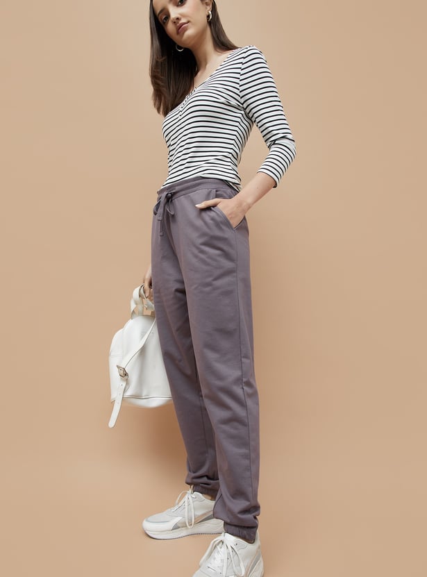 FAME FOREVER Solid Elasticated Joggers
