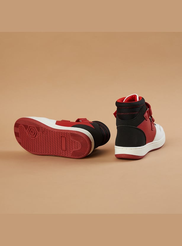 FAME FOREVER Boys Spiderman Colourblock High-Top Sneakers