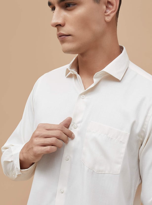 Buy CODE Patterned Slim Fit Formal Shirt from CODE at just INR 999.0