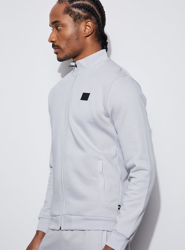 KAPPA Solid Mock Collar Sweatshirt