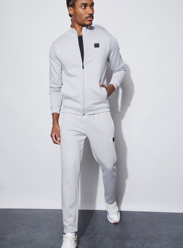 KAPPA Solid Mock Collar Sweatshirt