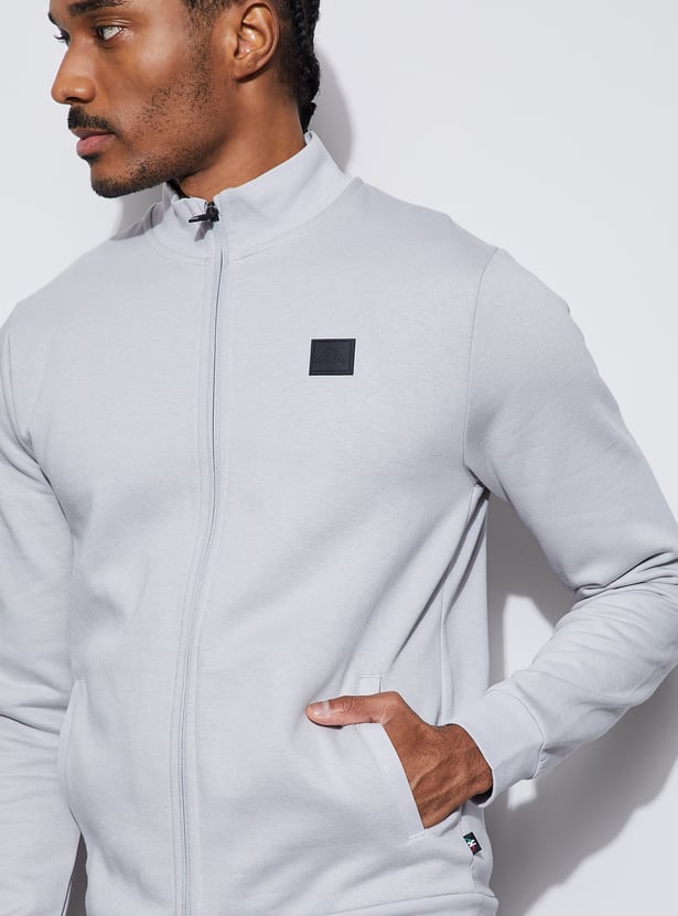 KAPPA Solid Mock Collar Sweatshirt