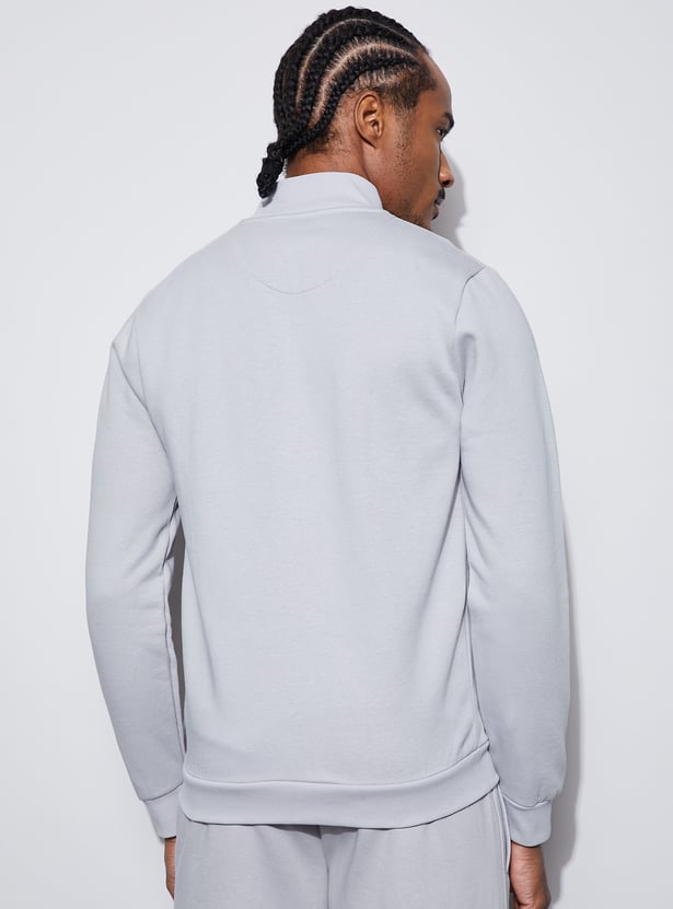 KAPPA Solid Mock Collar Sweatshirt