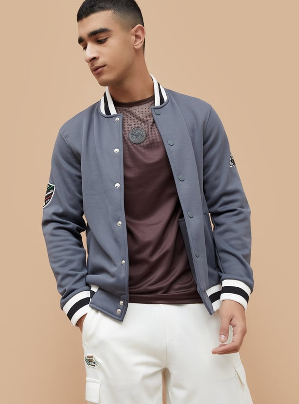 KAPPA Striped Varsity Jacket