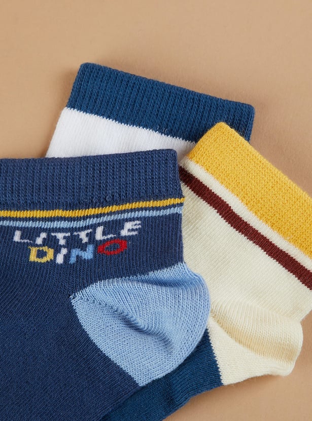 FAME FOREVER Assorted Ankle Length Socks - Pack of 3