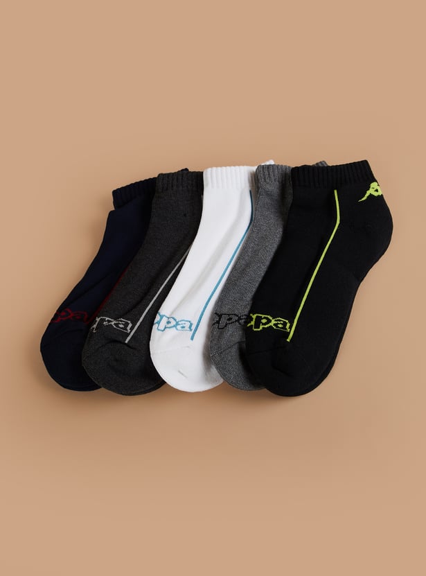 KAPPA Solid Ankle Length Socks - Pack of 5