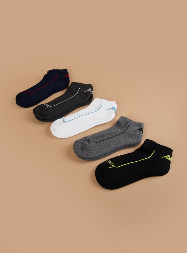 KAPPA Solid Ankle Length Socks - Pack of 5
