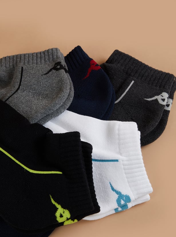 KAPPA Solid Ankle Length Socks - Pack of 5