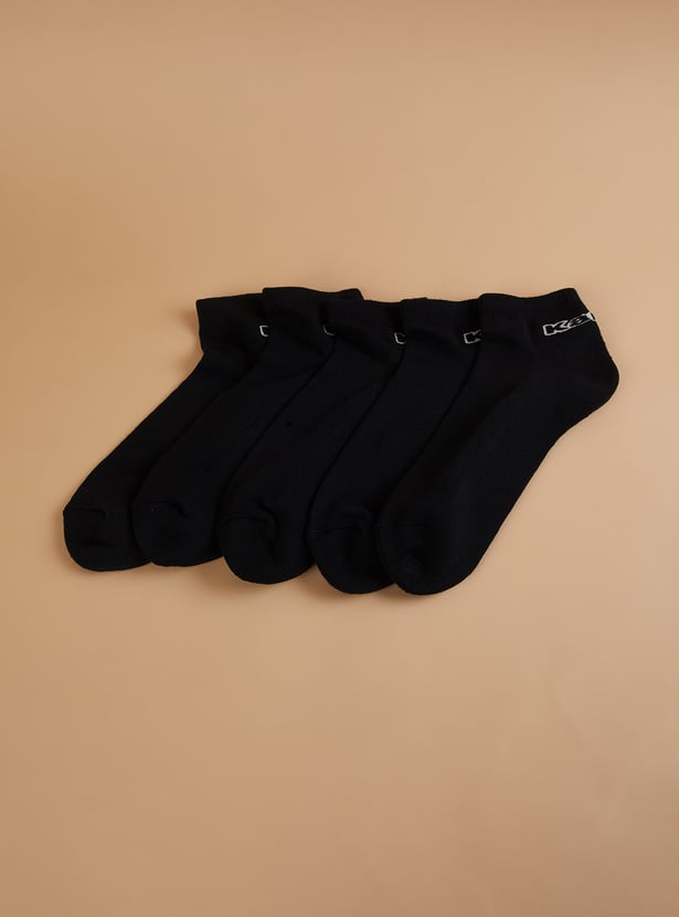 KAPPA Men Solid Ankle Length Socks - Pack of 5