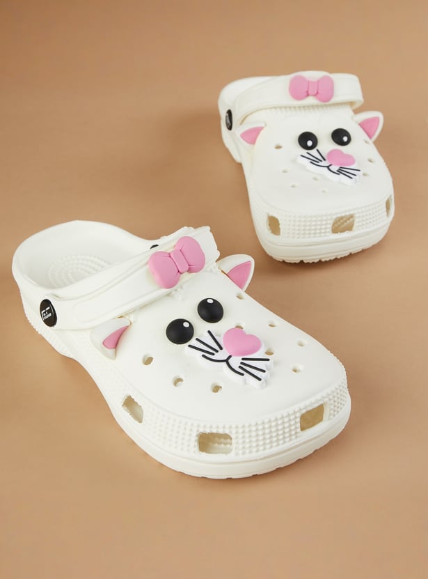 FAME FOREVER Girls Charm-Detailed Clogs