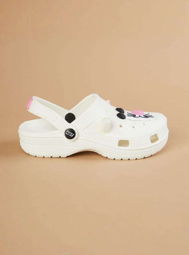 FAME FOREVER Girls Charm-Detailed Clogs