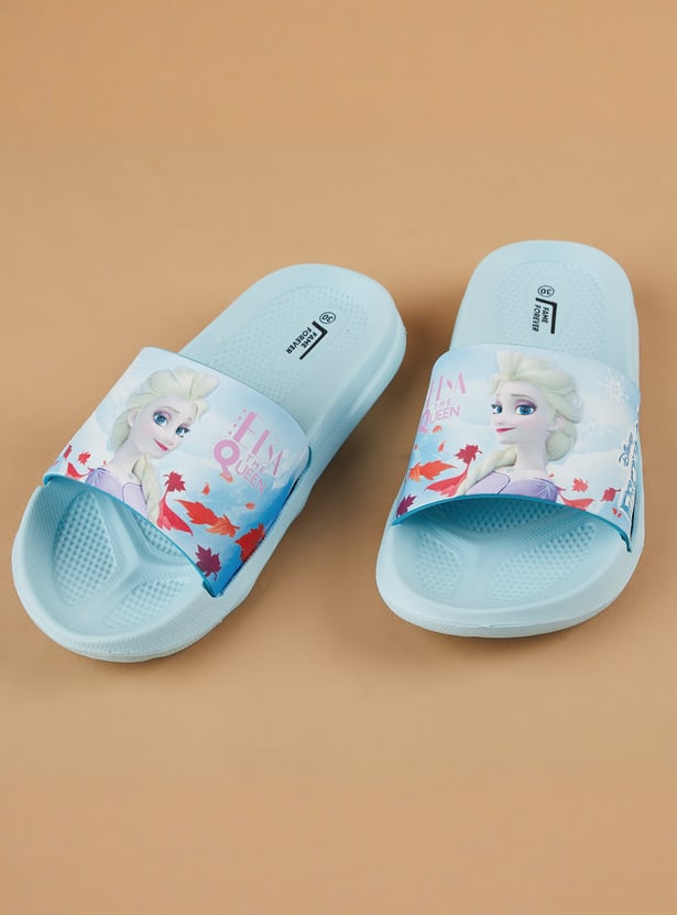 FAME FOREVER Girls Elsa Print Sliders