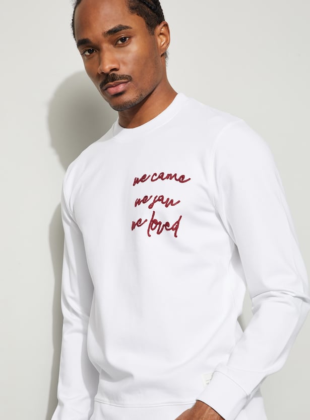 CODE UNWIND Chest Embroidered Sweatshirt